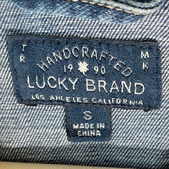 Lucky Brand Dixie Classic Denim Jean Jacket Sz S - Picture 3 of 7